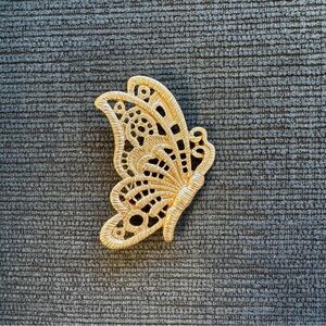 Butterfly Vintage Style Golden Brooch